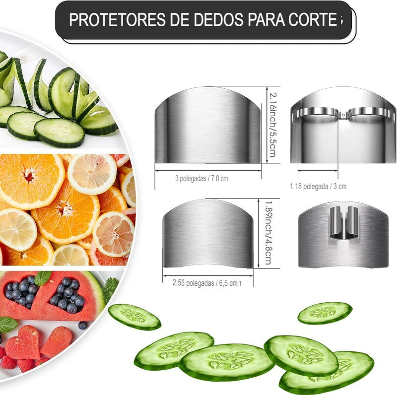 Guardnox - Guarda de Dedo de Aço Inoxidável para Corte de Alimentos